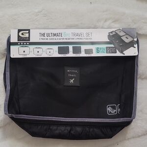 G-Force Black Ultimate 6 Piece Packing Travel Set